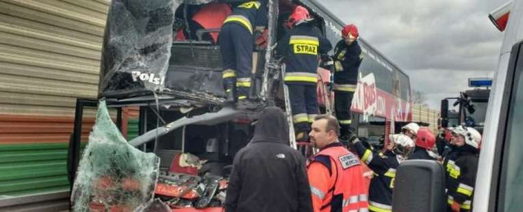Wypadek Autokaru Polskiego Busa na A2