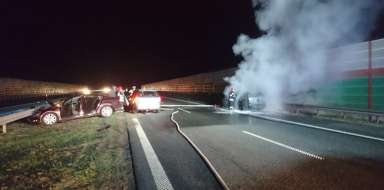 Wypadek na autostradzie A2