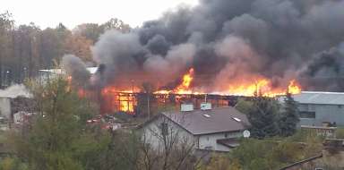 Pożar na terenie Specjalnego Ośrodka Szkolno-Wychowawczego w Żyrardowie