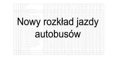 Nowy rozkład jazdy autobusów w Żyrardowie