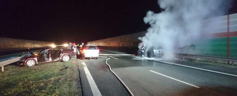 Wypadek na autostradzie A2