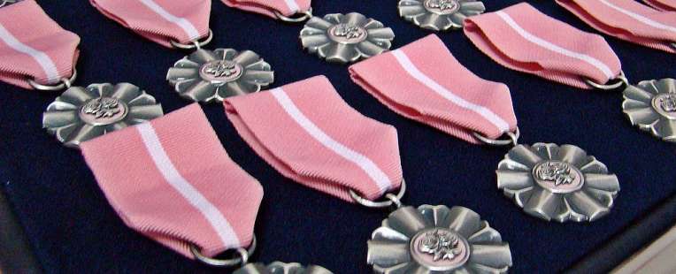 Medale z okazji obchodzenia złotych godów w Wiskitkach