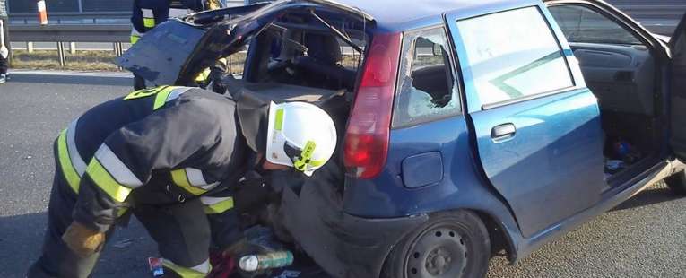 Zderzenie na trasie S8 w miejscowości Radziejowice-Parcel