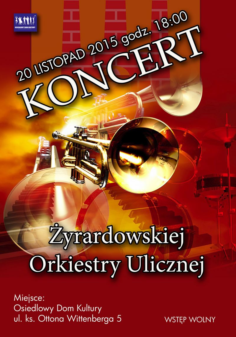 Koncert Żyrardowskiej Orkiestry Ulicznej