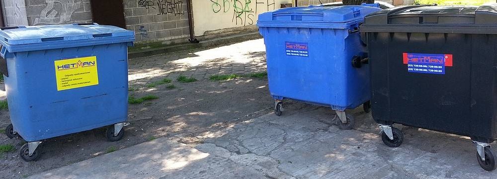 Kontenery na śmieci w Żyrardowie